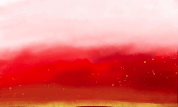 Watercolor background in red color.