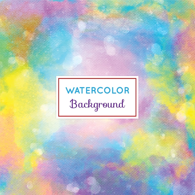 Watercolor background with frame