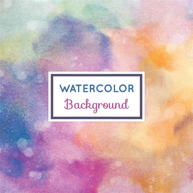 Watercolor background with frame