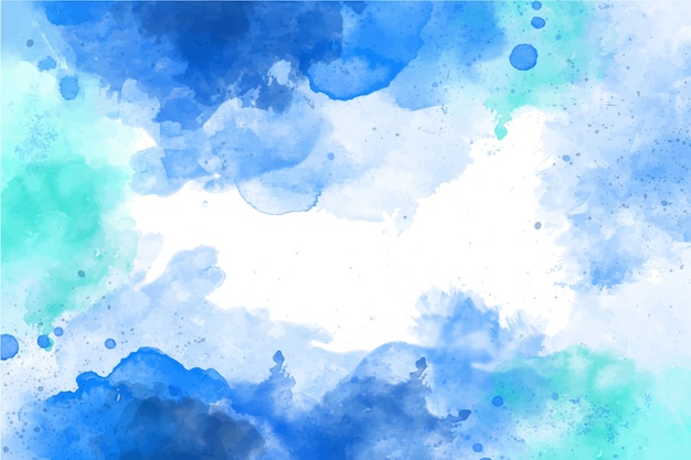 Watercolor blue background