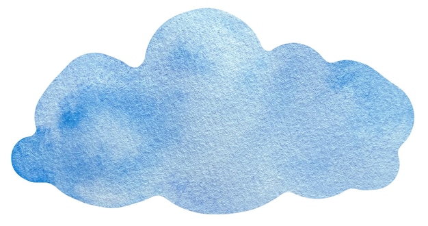 Watercolor Blue cloud clipart