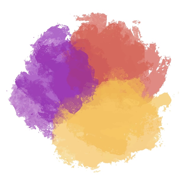 Watercolor brush Splash Stain