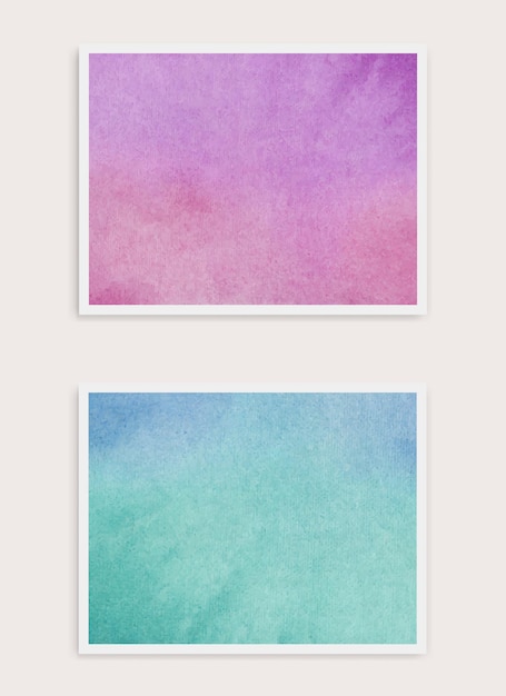 Watercolor card  set