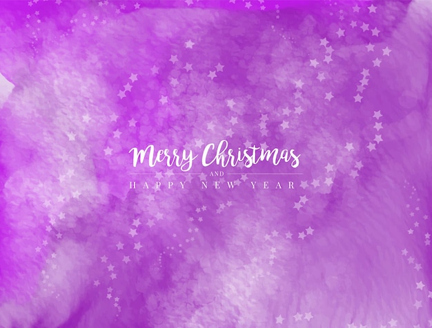 Watercolor Christmas sparkling background banner template