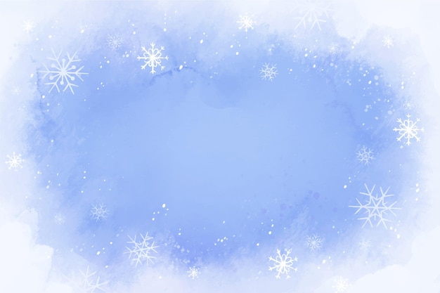 Vector watercolor design  winter background