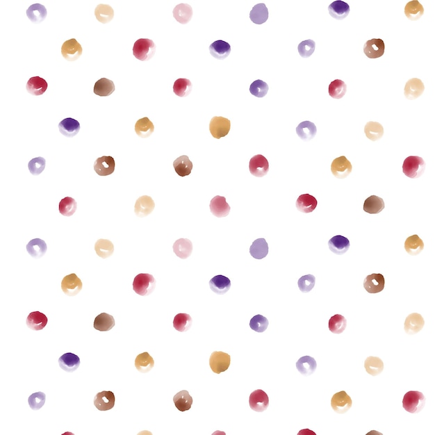 Watercolor dotty pattern