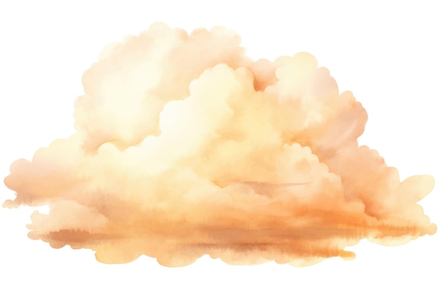 a watercolor drawing of a cloud that says quot clouds quot