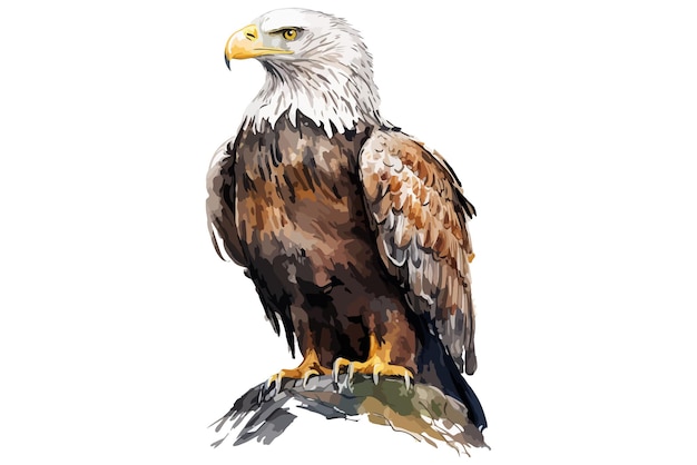 watercolor Eagle vector illustration