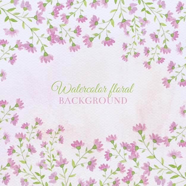 Watercolor floral background