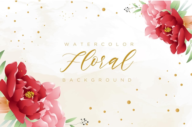 Watercolor Floral Background