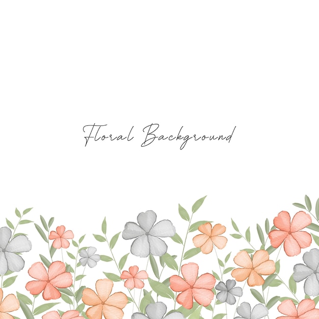 Watercolor Floral Background