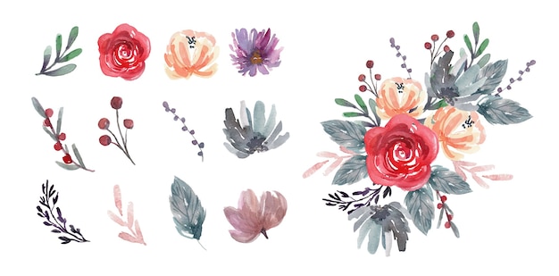 Watercolor Floral Bouquet