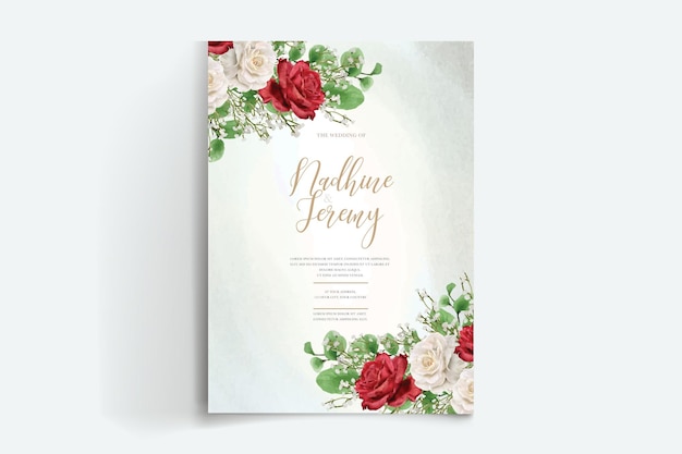 WATERCOLOR FLORAL ELEGANT INVITATION