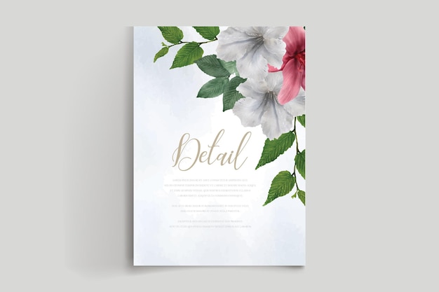 WATERCOLOR FLORAL INVITATION