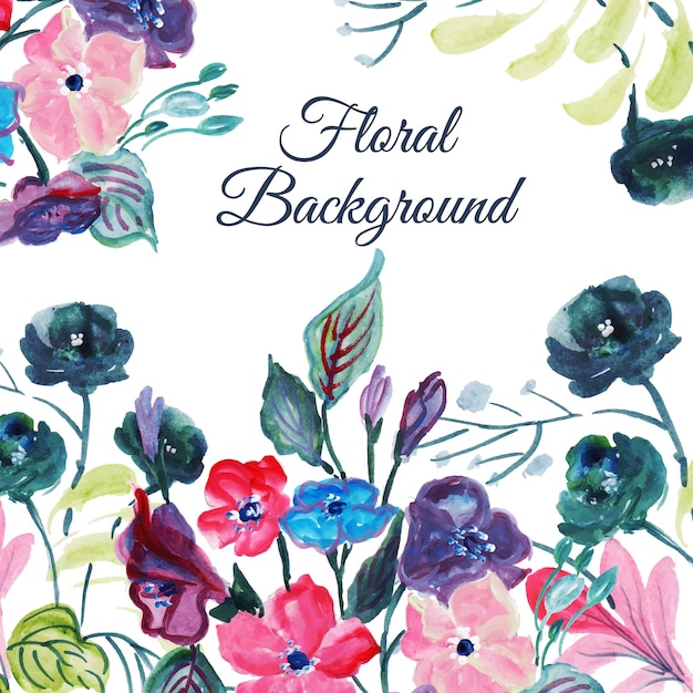 Watercolor Floral Multipurpose Background