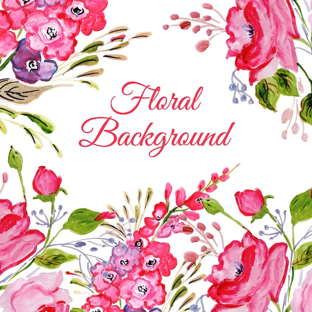 Watercolor Floral Multipurpose Background