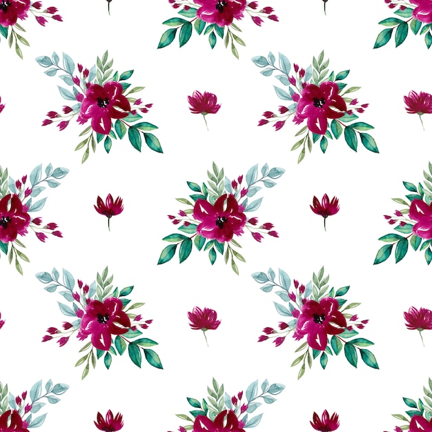 Watercolor floral pattern