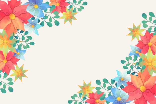 Watercolor floral wallpaper