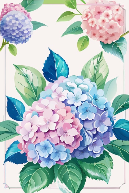 watercolor flower collection