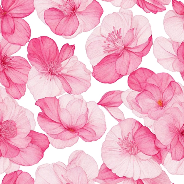 watercolor Flower sublimation seamless pattern