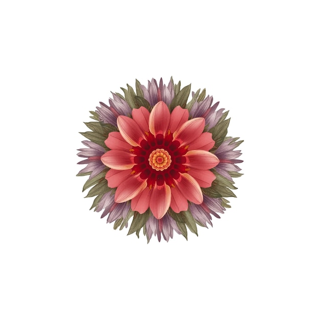 Vector watercolor flower vector illustration