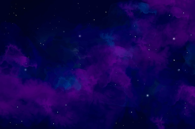 Watercolor galaxy background