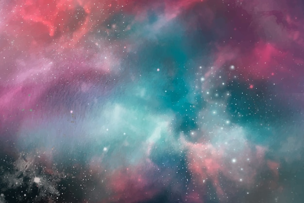 Watercolor galaxy background