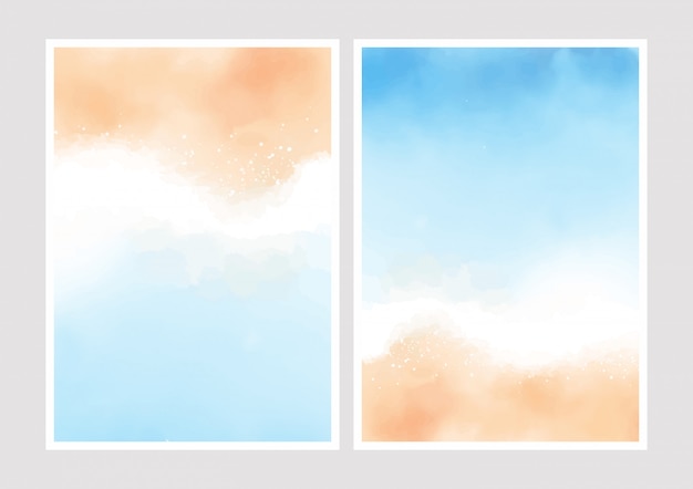 Watercolor gradient cover collection