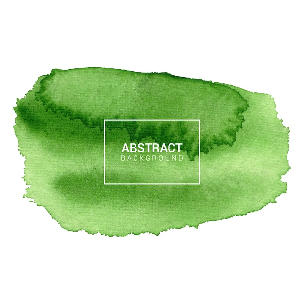 Watercolor green abstract background 