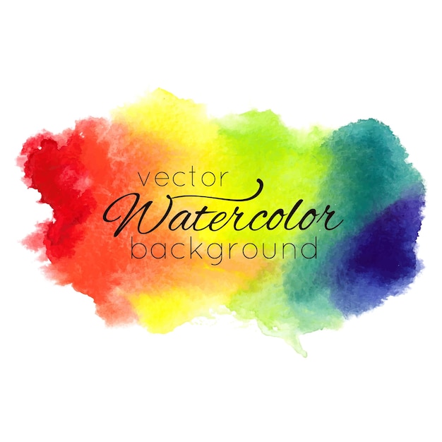 Watercolor hand painted rainbow background