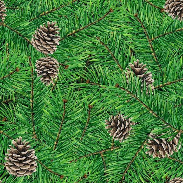 Watercolor high quality pine texture pattern