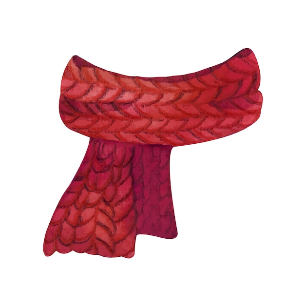 Watercolor knitted scarf