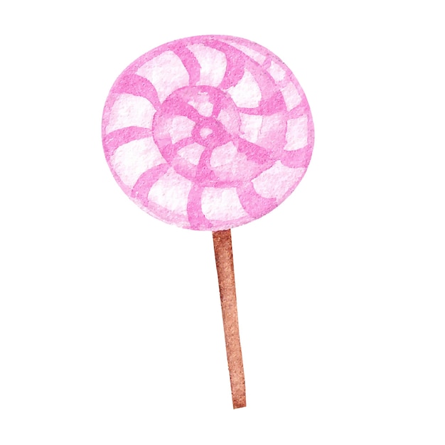 Watercolor lollipop