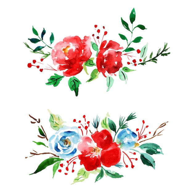 Watercolor Merry Christmas Background