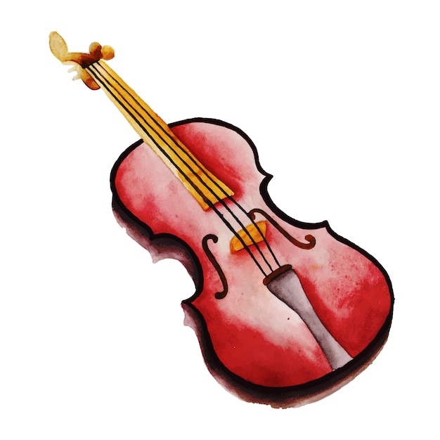 Watercolor Musical Instrument