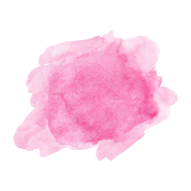 Watercolor paint isolated on white