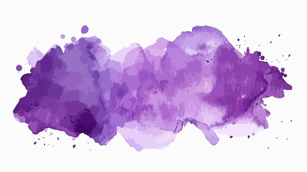 Vector a watercolor painting of purple inks