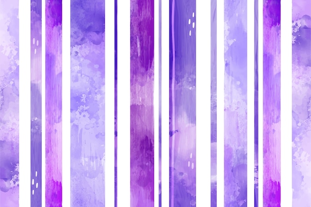 Watercolor purple striped background