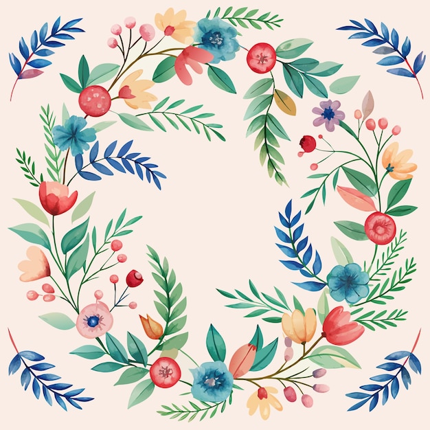 Watercolor Seamless Pattern Background Vector Illustration