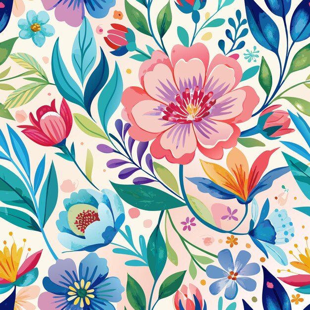 Vector watercolor seamless pattern background vector illustration