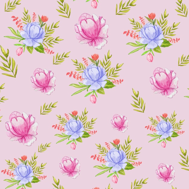 watercolor seamless pattern editable vectors for fabrics model packages product