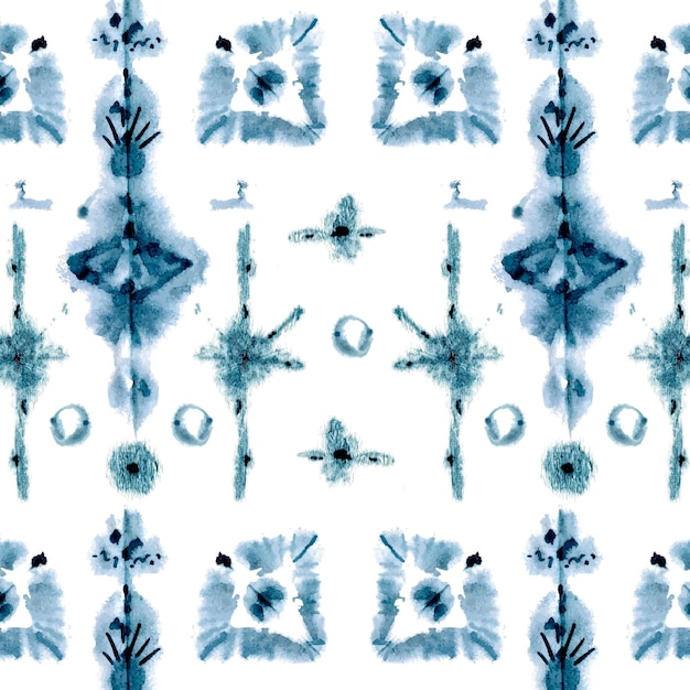 Vector watercolor shibori pattern