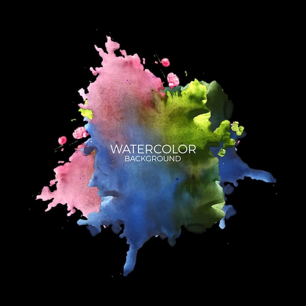 Vector watercolor splash background,