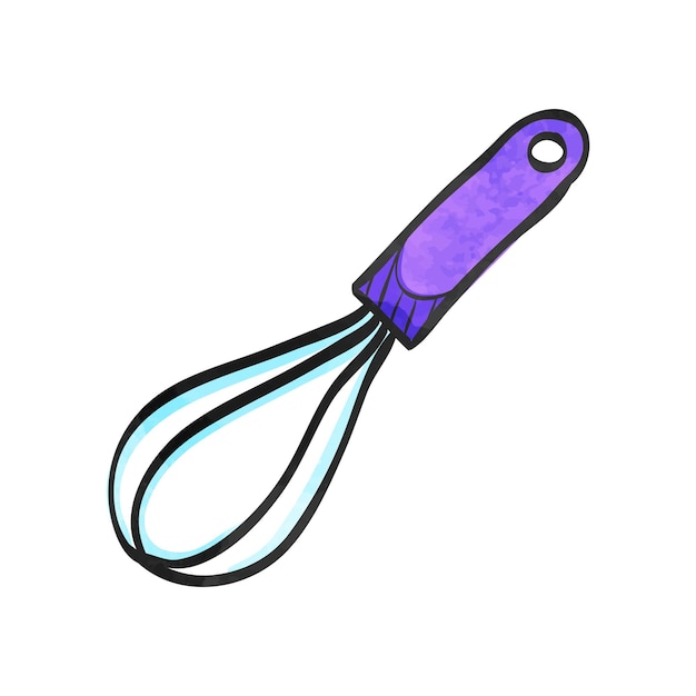 Watercolor style icon eggbeater