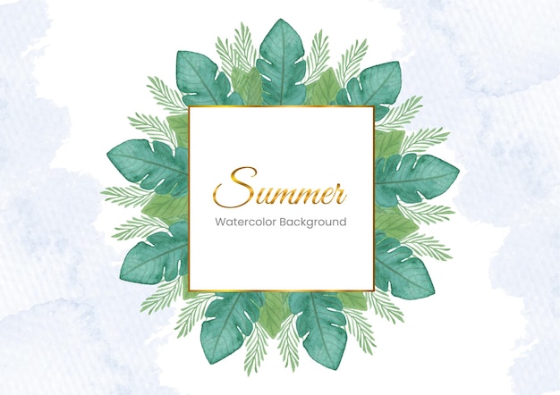 watercolor Summer background