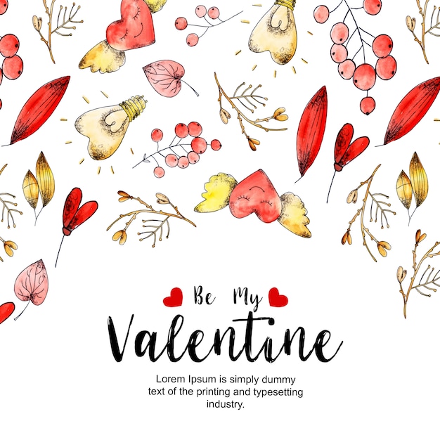 Watercolor Valentine Backgrounds