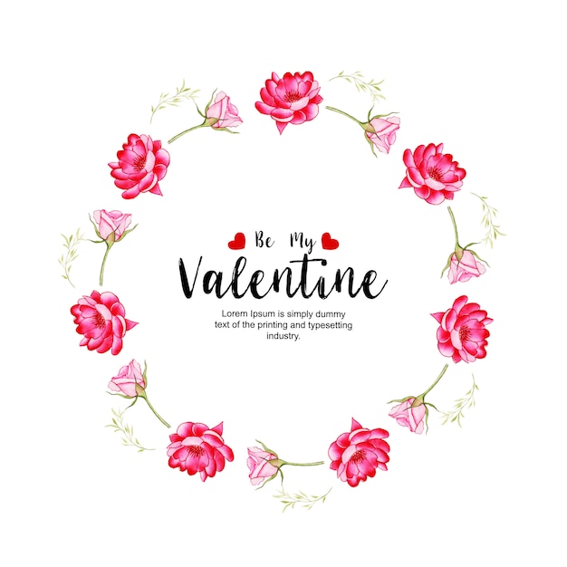 Watercolor Valentine Frames