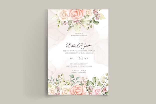 watercolor wedding invitation