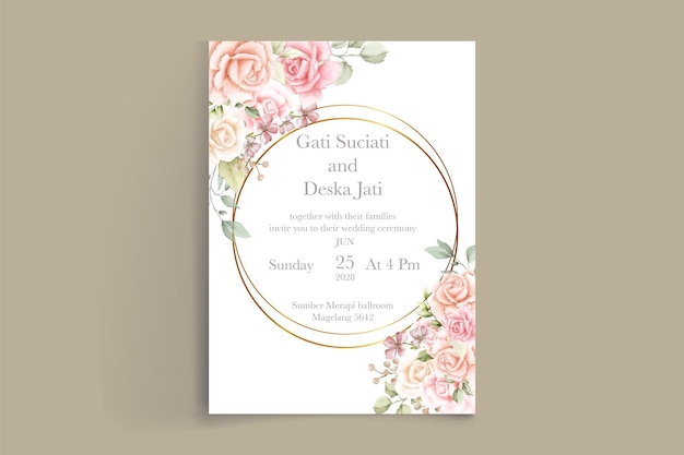 watercolor wedding invitation