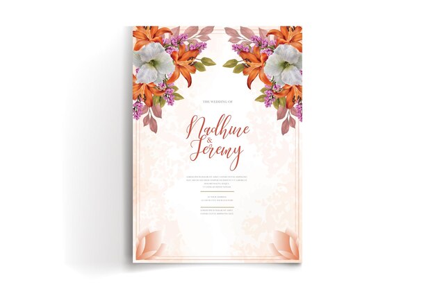 WATERCOLOR WEDDING INVITATION